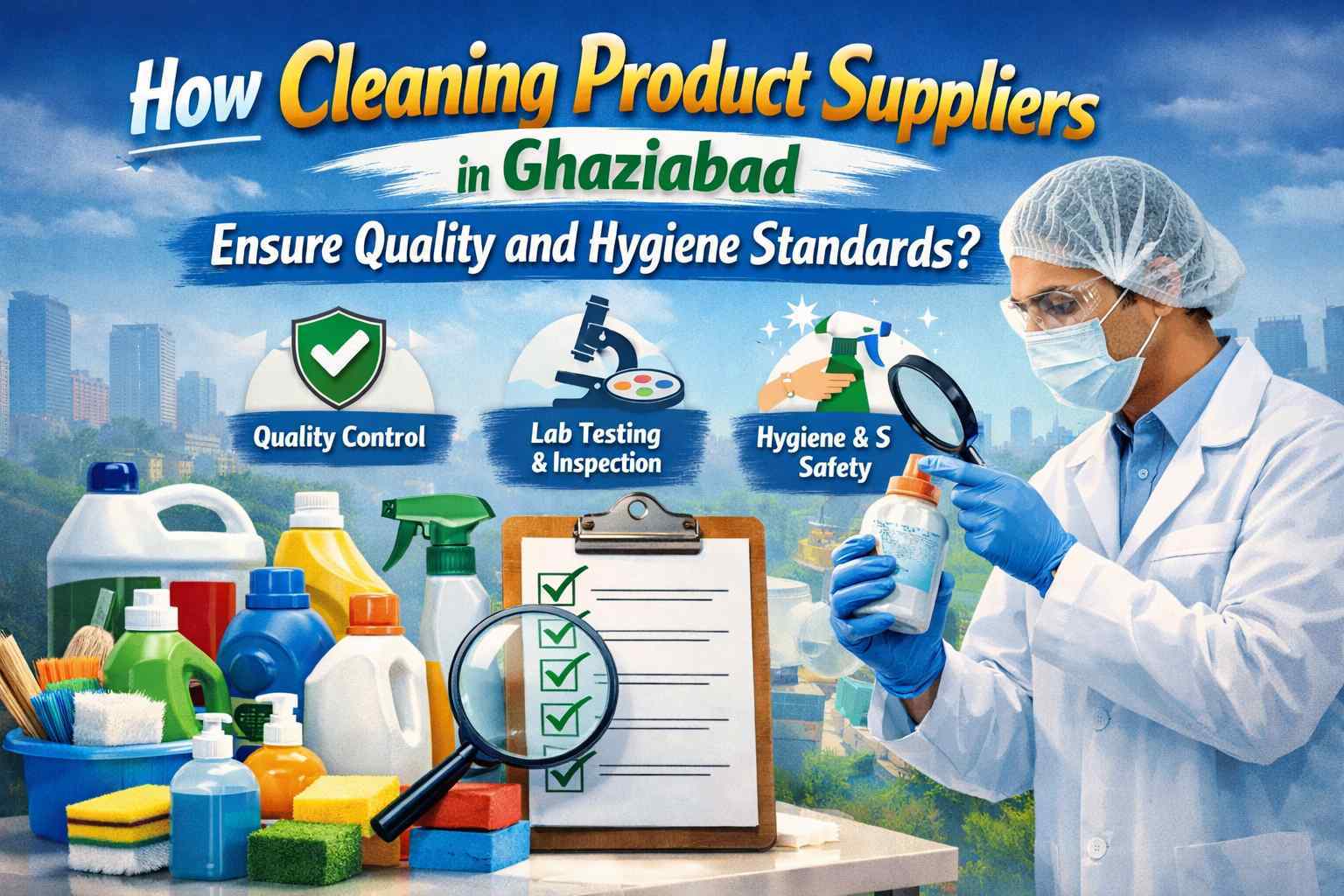How Cleaning Product Suppliers in Ghaziabad Ensure Quality and Hygiene Standards?